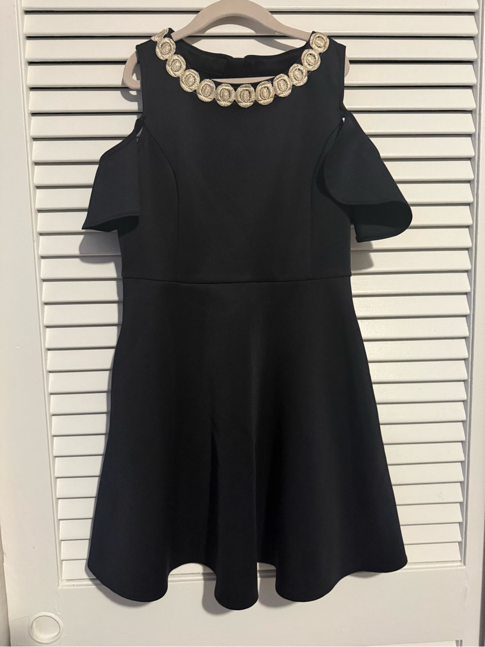 Lilly Pulitzer Girls Dress Black with Gold Metallic Details Size 12